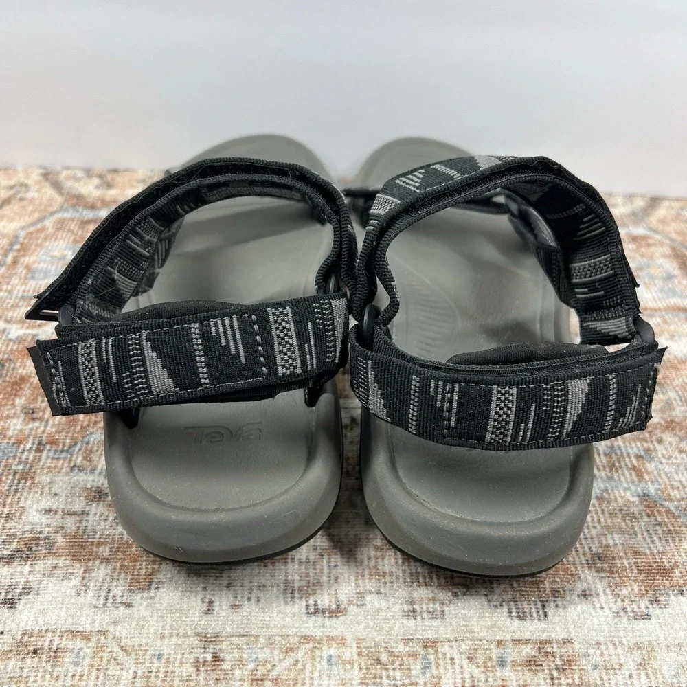 Teva Hurricane XLT2 Sandals Mens 10 Black Gray Hook Loop Hiking‎ Quick Dry